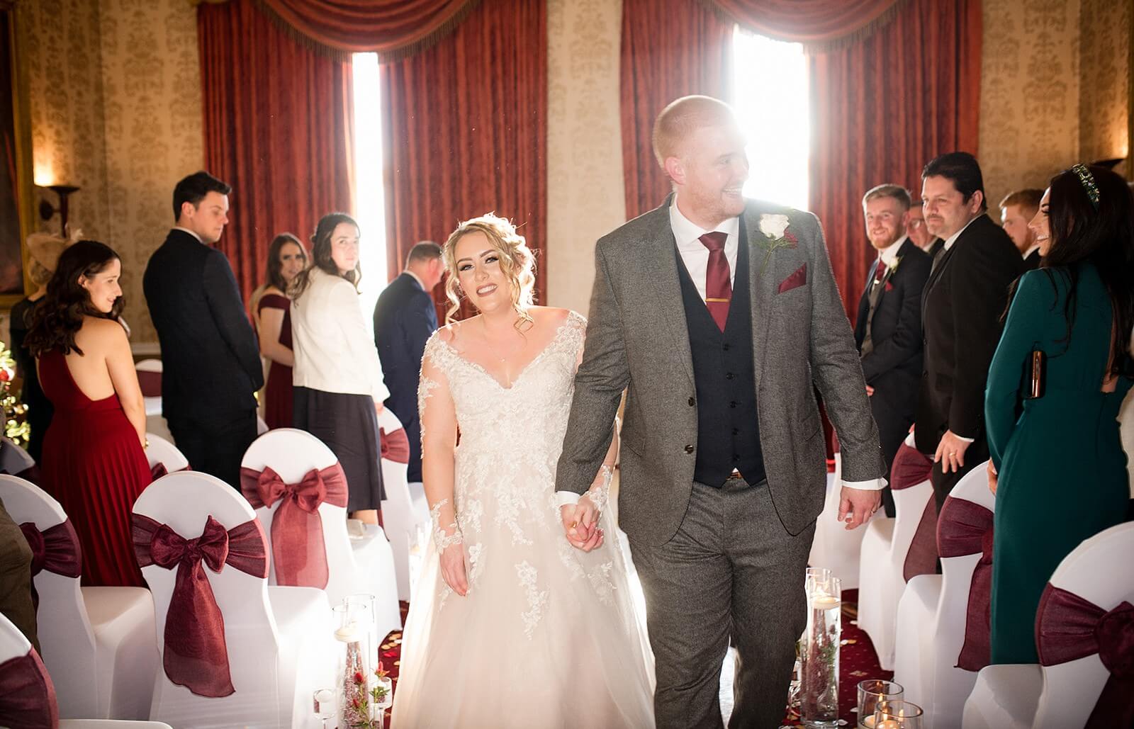 Bride and groom – celebrating the perfect wedding day with elegant decor and styling.