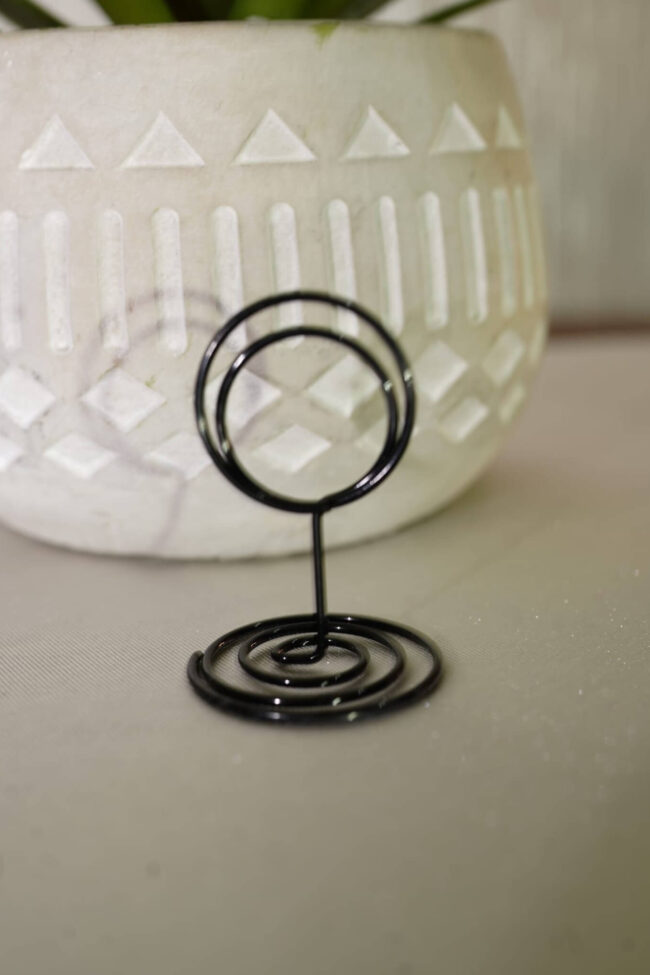 Name card holders for displaying wedding table place cards