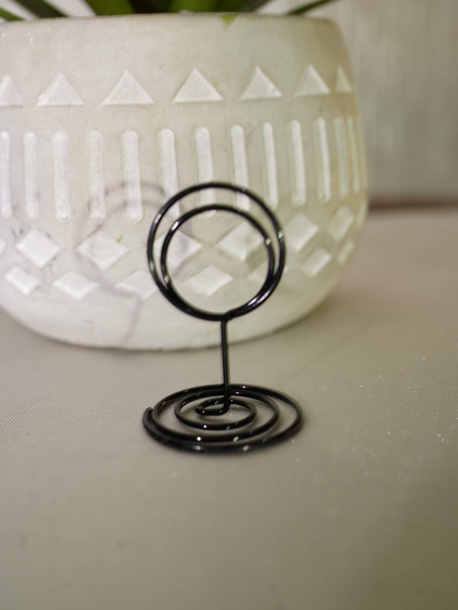 Name card holders for displaying wedding table place cards