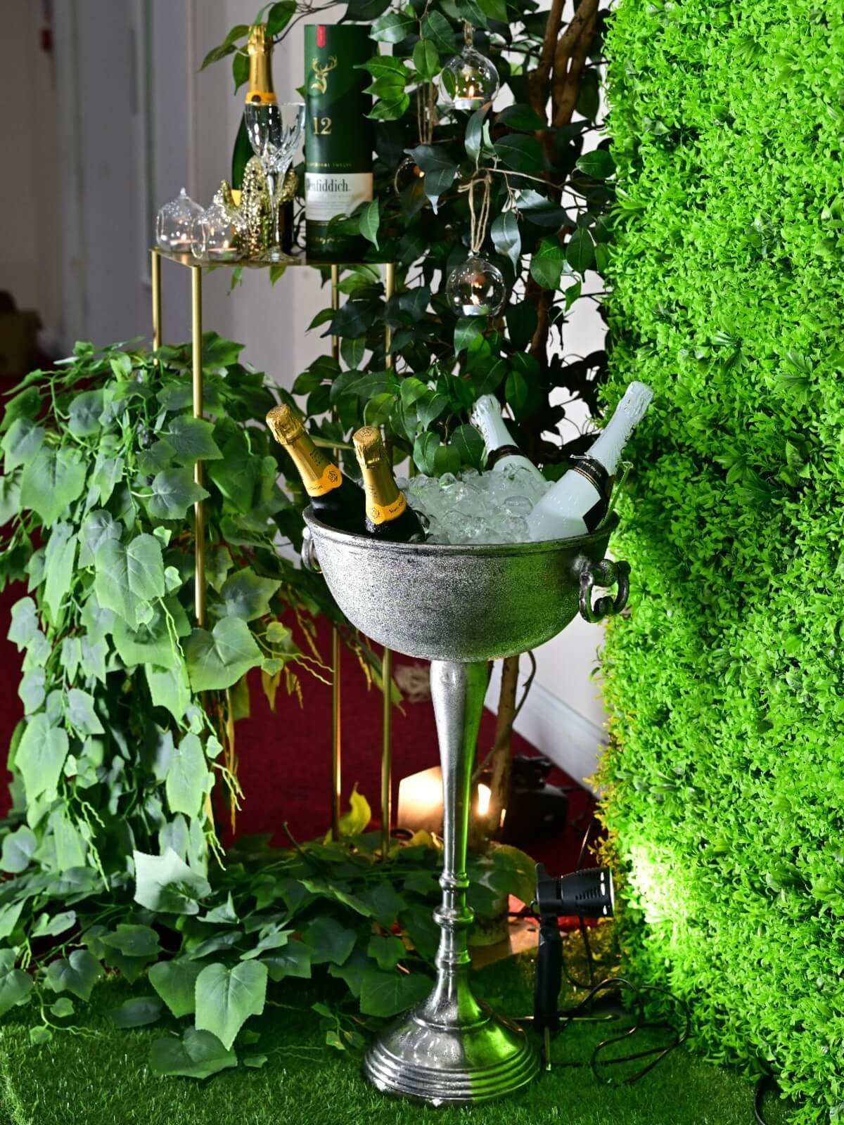 Vintage Silver Pedestal Champagne Ice Bucket For 10 Bottles - Image 7