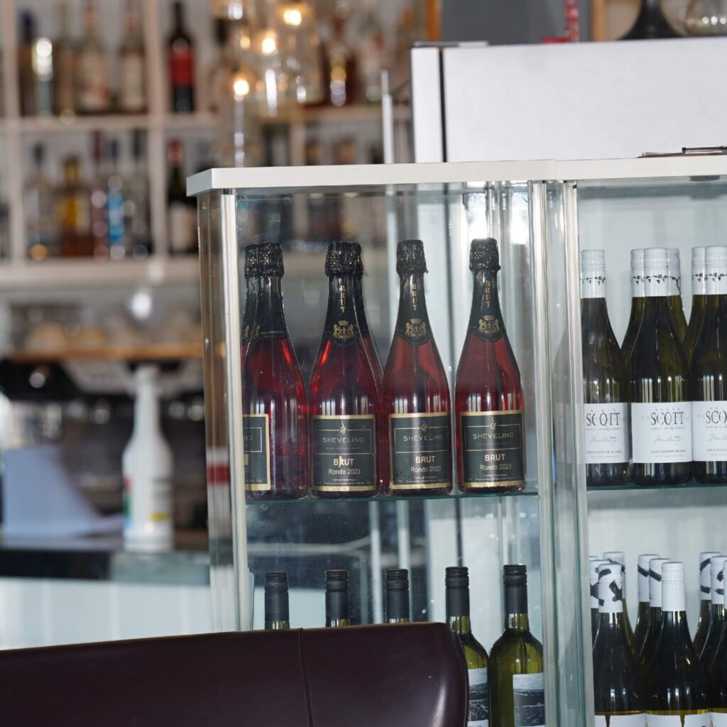 Wine display inspiration featuring elegant venue styling decor