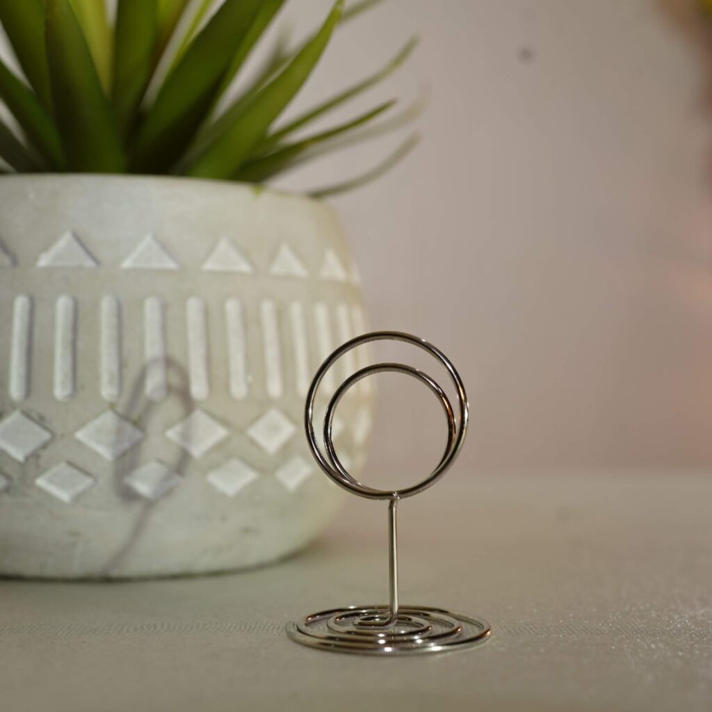 Elegant name card holder inspiration for stylish table decor