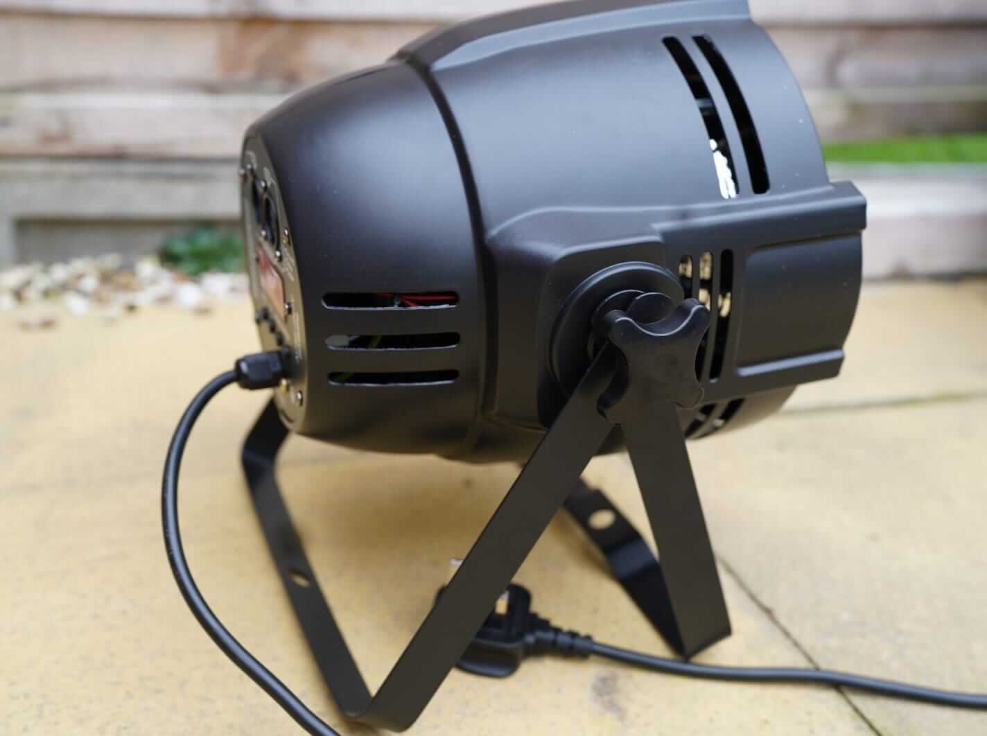 Side view of spotlight light on stand